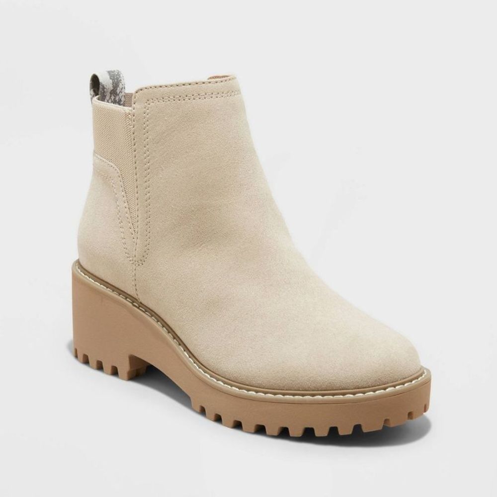 Women's Taci Ankle Boots - Universal Thread Light Taupe 8.5
